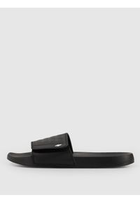4f - 4F Klapki męskie - czarne 45. Okazja: na co dzień, na plażę. Kolor: czarny. Materiał: guma. Sezon: lato. Styl: wakacyjny, casual #1
