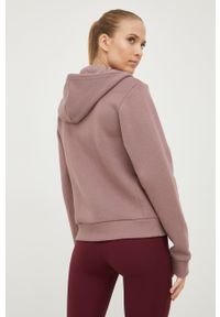 adidas Performance bluza damska kolor różowy z kapturem gładka. Okazja: na co dzień. Typ kołnierza: kaptur. Kolor: różowy. Materiał: bawełna, materiał. Wzór: gładki. Styl: casual #3