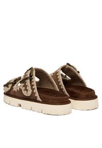 Mou Klapki MU.SW461005A Brązowy. Kolor: brązowy. Materiał: skóra, zamsz #3