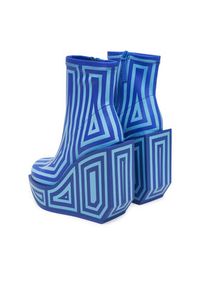 United Nude Botki Wa Bootie Hi 1087965682 Niebieski. Kolor: niebieski. Materiał: materiał #3