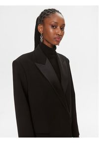 Calvin Klein Płaszcz wełniany K20K205970 Czarny Regular Fit. Kolor: czarny. Materiał: wełna, syntetyk
