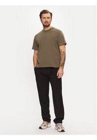 Jack & Jones T-Shirt Urban Edge 12254412 Khaki Loose Fit. Kolor: brązowy. Materiał: bawełna