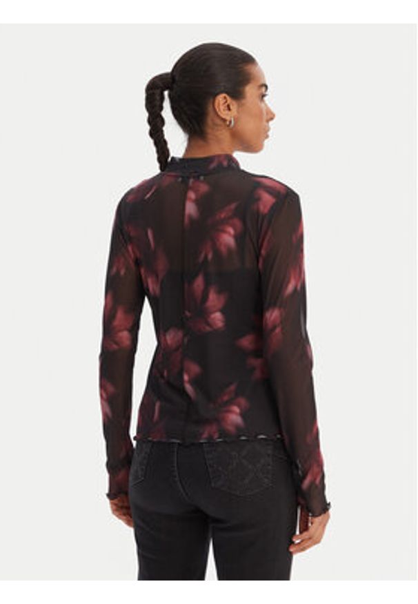 Morgan Bluzka 261-TALEXI Czarny Slim Fit. Kolor: czarny. Materiał: syntetyk