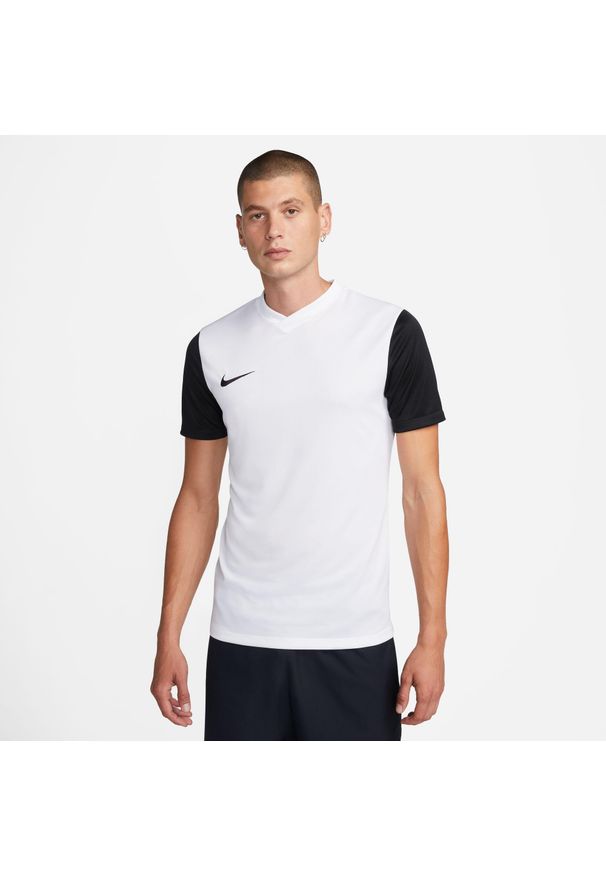 Koszulka piłkarska męska Nike Drifit Tiempo Premier 2. Kolor: wielokolorowy, czarny. Długość rękawa: krótki rękaw. Długość: krótkie. Sport: piłka nożna