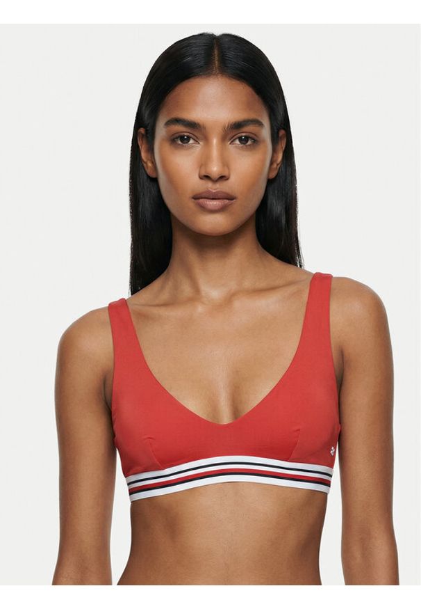 TOMMY HILFIGER - Tommy Hilfiger Góra od bikini Scoop UW0UW06351 Czerwony. Kolor: czerwony. Materiał: syntetyk