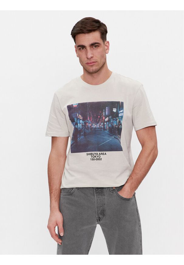 Only & Sons T-Shirt Lex 22028171 Szary Relaxed Fit. Kolor: szary. Materiał: bawełna