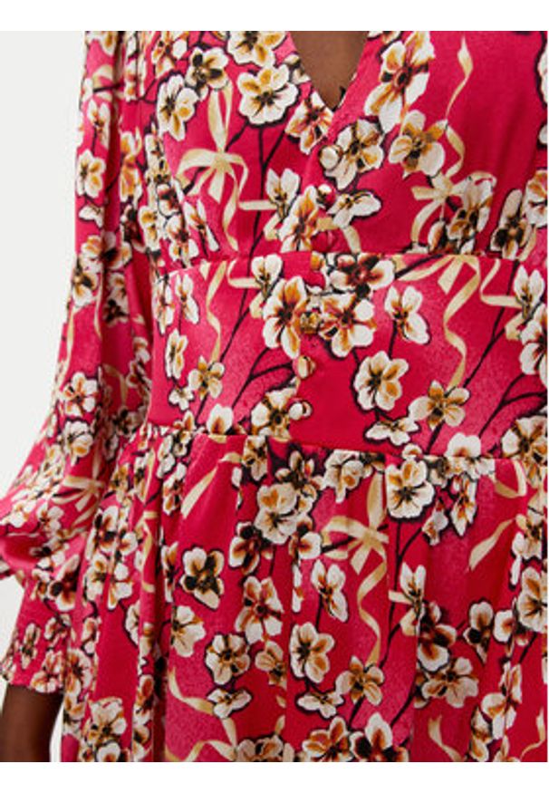 Hugo Sukienka codzienna Kween-1 50516840 Różowy Regular Fit. Okazja: na co dzień. Kolor: różowy. Materiał: syntetyk. Typ sukienki: proste. Styl: casual