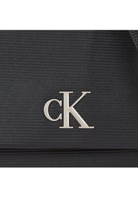 Calvin Klein Jeans Torebka Minimal Monogram Top Handle22 T K60K611214 Czarny. Kolor: czarny