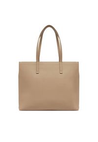Calvin Klein Torebka Ck Must Medium Shopper W/Pocket K60K613019 Beżowy. Kolor: beżowy. Materiał: skórzane #3