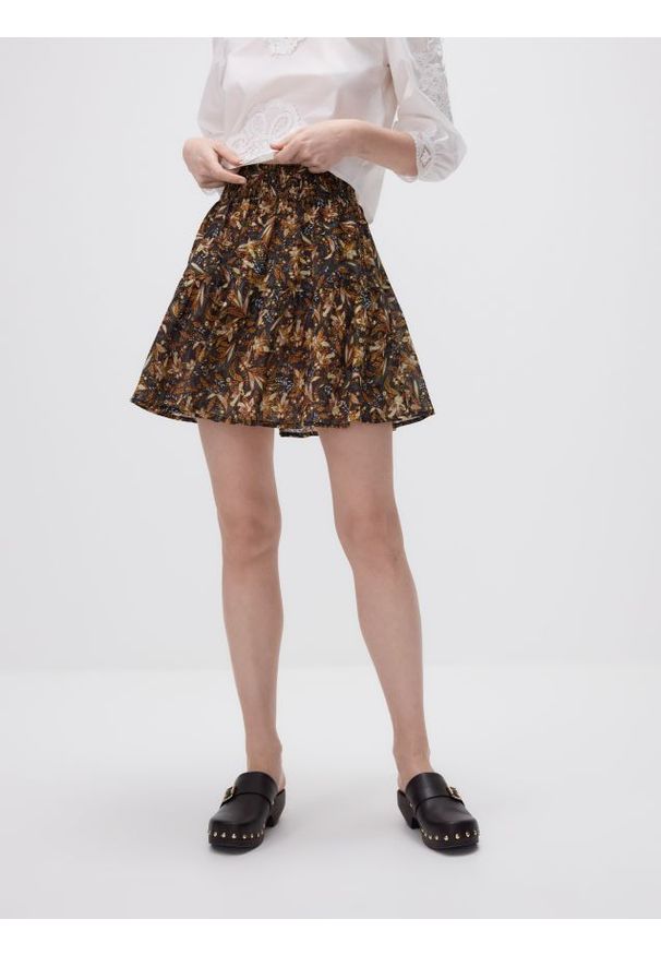 Reserved - Rozkloszowana spódnica - wielobarwny. Materiał: bawełna