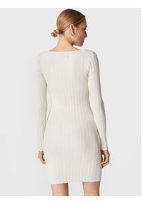 Calvin Klein Jeans Sukienka dzianinowa J20J220550 Biały Slim Fit. Kolor: biały. Materiał: bawełna, dzianina #2