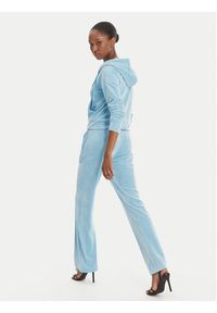 Juicy Couture Spodnie dresowe Tina JCWBJ126327 Błękitny Straight Leg. Kolor: niebieski. Materiał: syntetyk #6