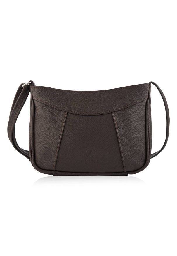 Listonoszka skórzana PAOLO PERUZZI Z-54-BR brązowa. Kolor: brązowy. Materiał: skórzane. Rodzaj torebki: na ramię