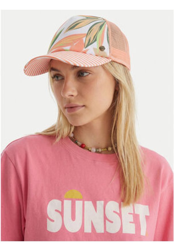 Roxy Czapka z daszkiem Beautiful Morni ERJHA04129 Różowy. Kolor: różowy. Materiał: syntetyk