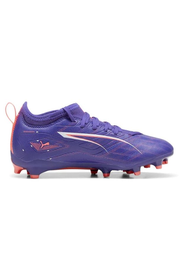 Buty piłkarskie dla dzieci Puma Ultra 5 Match FG/AG. Kolor: pomarańczowy, niebieski, wielokolorowy. Sport: piłka nożna