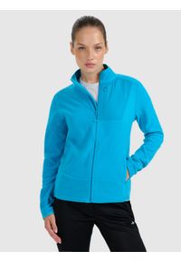 4f - 4F Polar ze stójką Polartec regular damski - turkusowy M. Typ kołnierza: kołnierzyk stójkowy. Kolor: turkusowy. Materiał: polar. Technologia: Primaloft. Sport: wspinaczka, turystyka piesza #1
