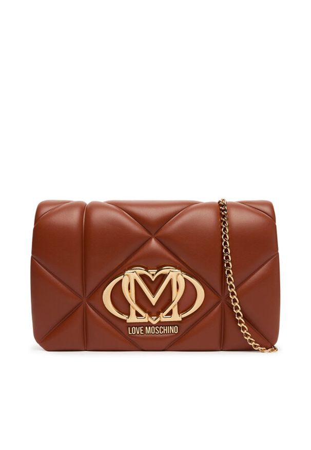 Love Moschino - LOVE MOSCHINO Torebka JC4043PP1NLC0312 Brązowy. Kolor: brązowy. Materiał: skórzane