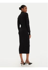 Versace Jeans Couture Sukienka dzianinowa 77HAOM11 Czarny Slim Fit. Kolor: czarny. Materiał: wiskoza #2