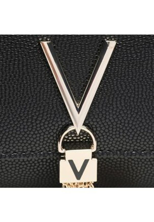 VALENTINO - Valentino Torebka Divina VBS1R401G Czarny. Kolor: czarny. Materiał: skórzane