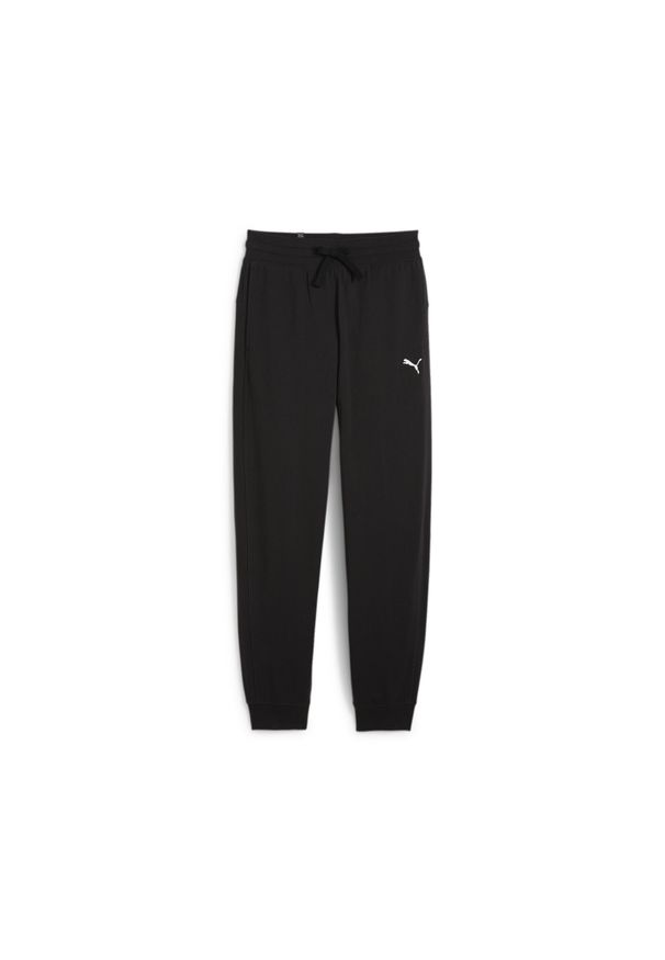 Puma - Damskie spodnie damskie z wysokim stanem HER PUMA Black. Stan: podwyższony. Kolor: czarny. Sport: fitness