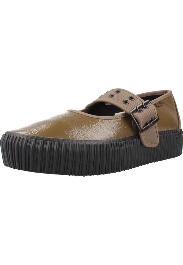 Vans - Sandały VANS MARY JANE CREEPER Brązowy. Kolor: brązowy. Materiał: tkanina, skóra. Sport: turystyka piesza