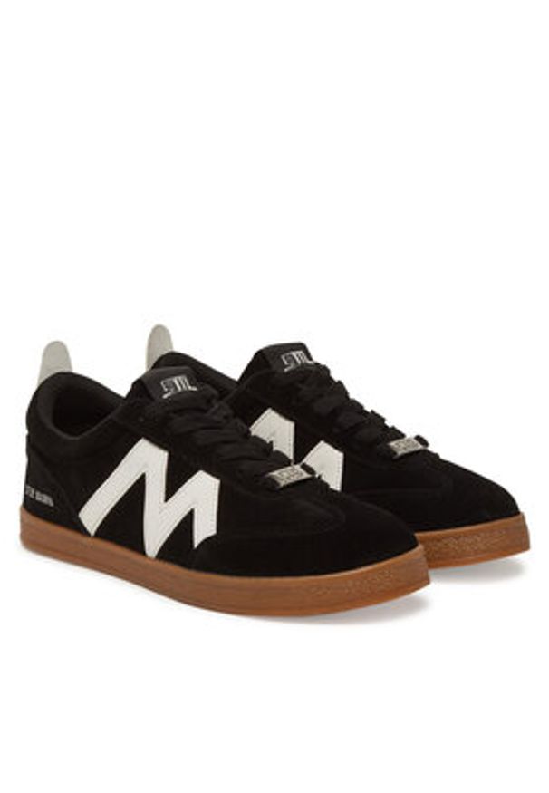 Steve Madden Sneakersy Degree SM11003179 Czarny. Kolor: czarny. Materiał: zamsz, skóra