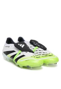 Adidas - adidas Buty do piłki nożnej Predator Pro Fold-Over Tongue Firm Ground JS4071 Biały. Kolor: biały. Materiał: skóra