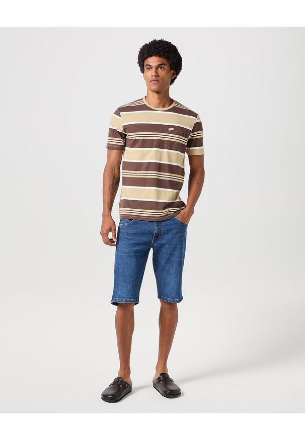 Wrangler - WRANGLER COLTON MĘSKIE SZORTY JEANSOWE SHORTS HARVEY 112350824 W16C017973. Materiał: jeans