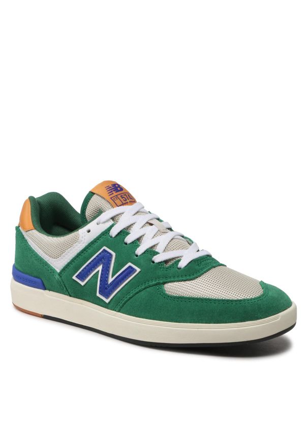 Sneakersy New Balance CT574FBT Zielony. Kolor: zielony. Materiał: zamsz, skóra