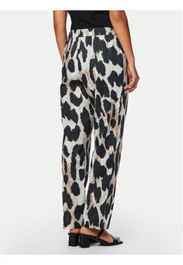 Pieces Spodnie materiałowe Jade 17155365 Czarny Straight Fit. Kolor: czarny. Materiał: bawełna