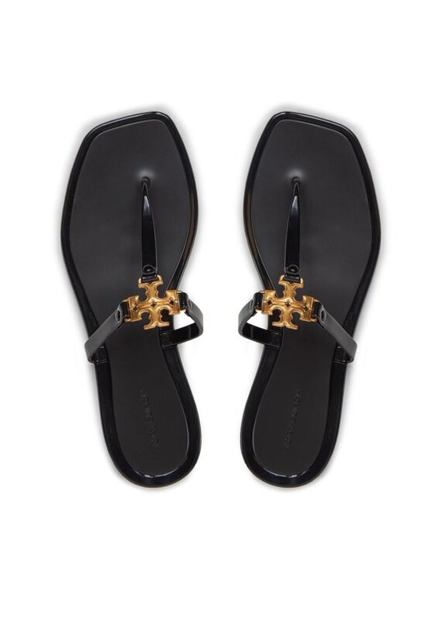 Tory Burch Japonki Roxanne 137704 Czarny. Kolor: czarny. Materiał: skóra