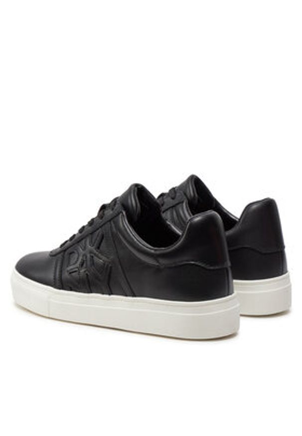 DKNY Sneakersy K1427962 Czarny. Kolor: czarny. Materiał: skóra