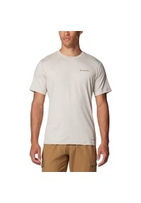 columbia - Koszulka trekkingowa męska Columbia Kwick Hike Back Graphic. Kolor: beżowy. Sport: turystyka piesza #1