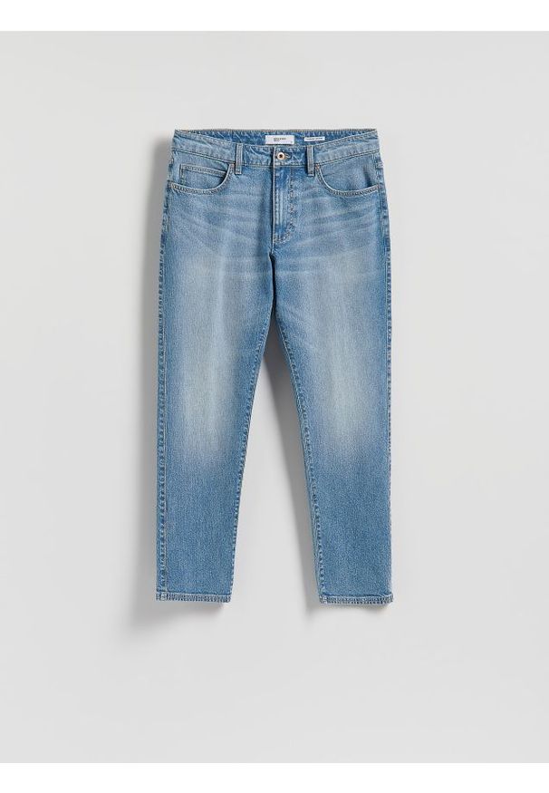 Reserved - Jeansy relaxed straight - niebieski. Kolor: niebieski