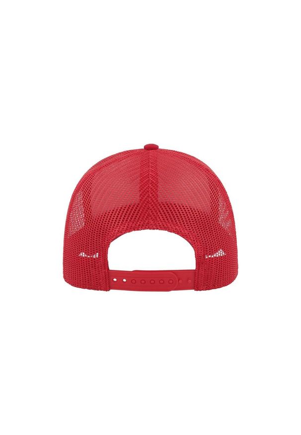 ATLANTIS - 5panelowa Czapka Trucker Rapper Cotton. Kolor: czerwony