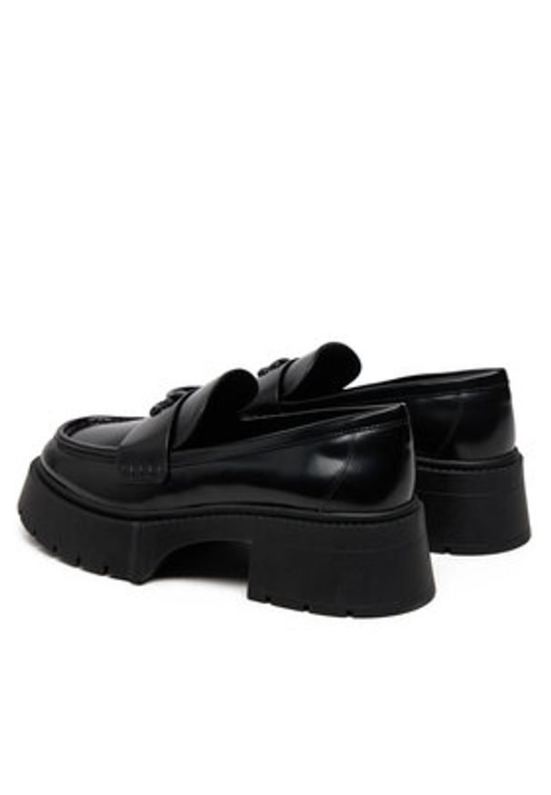 Coach Loafersy Leah CZ382 Czarny. Kolor: czarny. Materiał: skóra