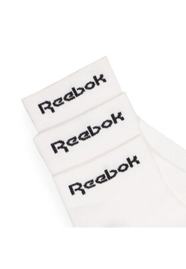 Reebok Zestaw 3 par niskich skarpet unisex ACT CORE ANKLE SOCK GH8167 Biały. Kolor: biały. Materiał: bawełna