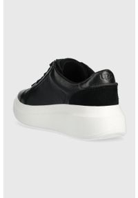 Ugg - UGG sneakersy skórzane Scape Lace kolor czarny 1130763. Nosek buta: okrągły. Kolor: czarny. Materiał: skóra. Obcas: na platformie #4