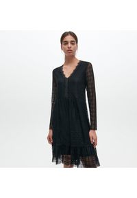 Reserved - Koronkowa sukienka - Czarny. Kolor: czarny. Materiał: koronka #1