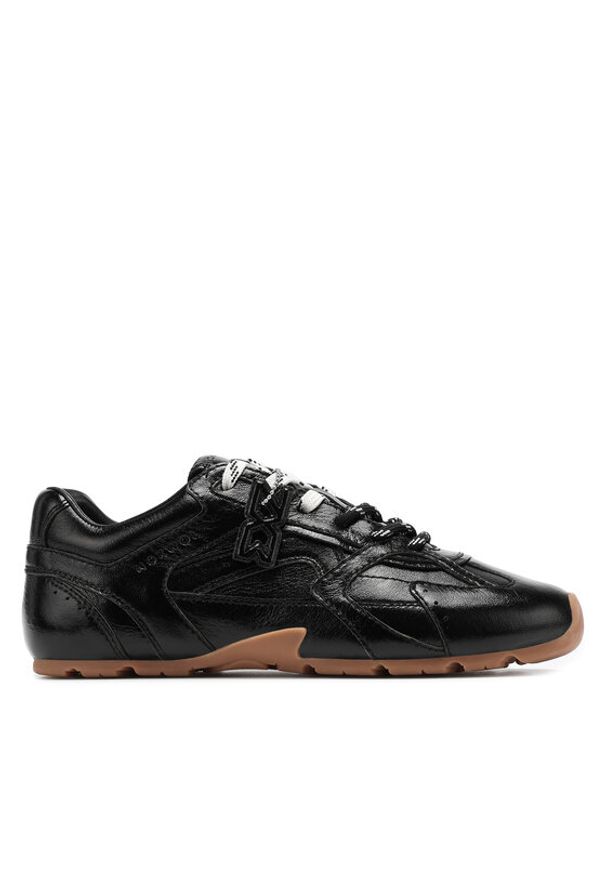 Nokwol Sneakersy Atlas Czarny. Kolor: czarny. Materiał: skóra