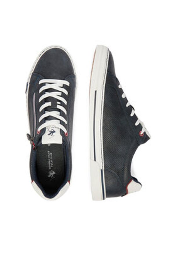 Beverly Hills Polo Club Sneakersy CEO-CUNEO-01 V5 Granatowy. Kolor: niebieski. Materiał: skóra