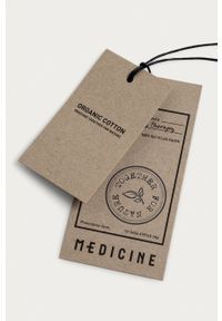 medicine - Medicine - Spodnie Essential. Kolor: fioletowy. Materiał: bawełna, dzianina. Wzór: gładki #3