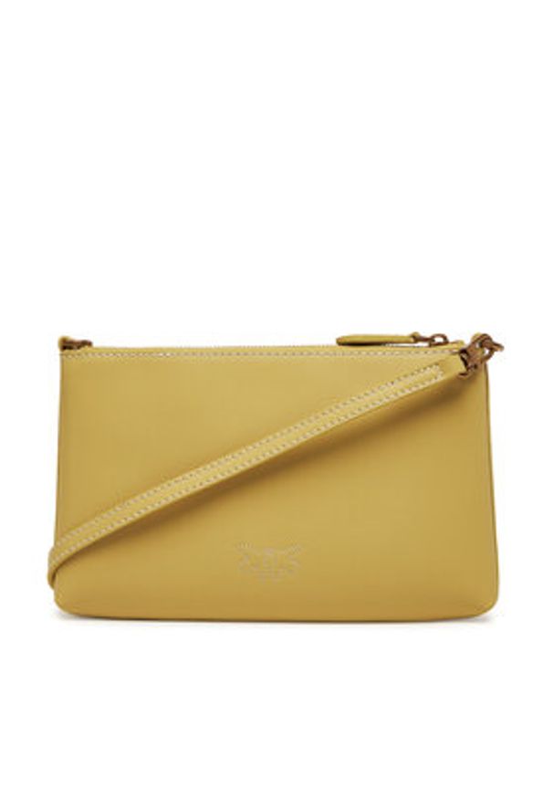 Pinko - PINKO Torebka Flat Horizontal Mini PE 25 PCPL 104277 A2AN Zielony. Kolor: zielony. Materiał: skórzane