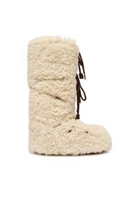 Śniegowce Moon Boot. Kolor: beżowy