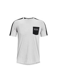 Koszulka treningowa męska Under Armour Pocket. Kolor: biały. Długość rękawa: krótki rękaw. Długość: krótkie. Sport: bieganie
