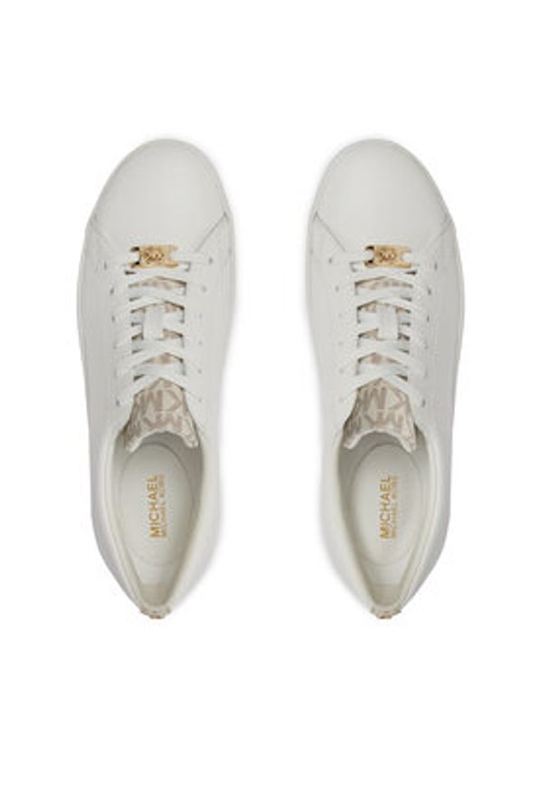 MICHAEL Michael Kors Sneakersy Keaton Lace Up 43R4KTFS2L Écru. Kolor: kremowy. Materiał: skóra