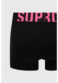 Superdry bokserki (2-pack) męskie kolor czarny. Kolor: czarny. Materiał: bawełna #4