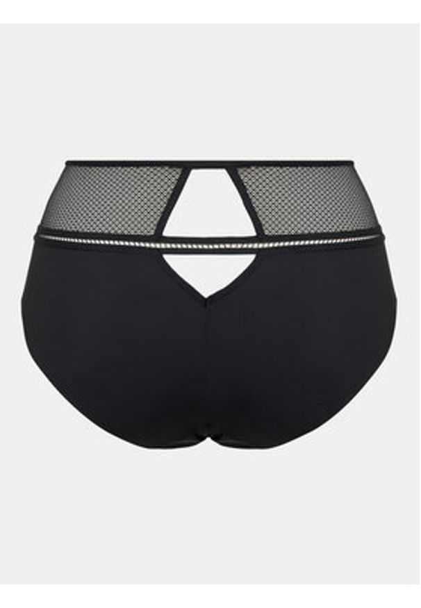 Passionata Figi klasyczne z wysokim stanem Olivia P49J30 Czarny. Stan: podwyższony. Kolor: czarny. Materiał: syntetyk