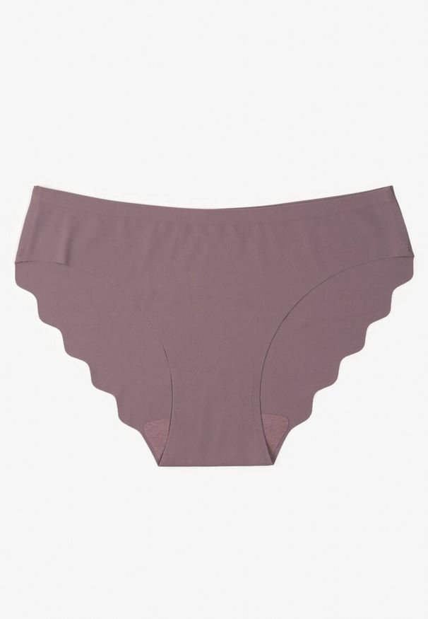 Renee - Fioletowe Majtki Figi o Bezszwowym Wykończeniu Dolitia. Kolor: fioletowy. Materiał: jeans