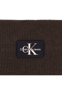 Calvin Klein Jeans Opaska materiałowa Monologo Rubber Headband K60K611258 Brązowy. Kolor: brązowy. Materiał: wełna #4